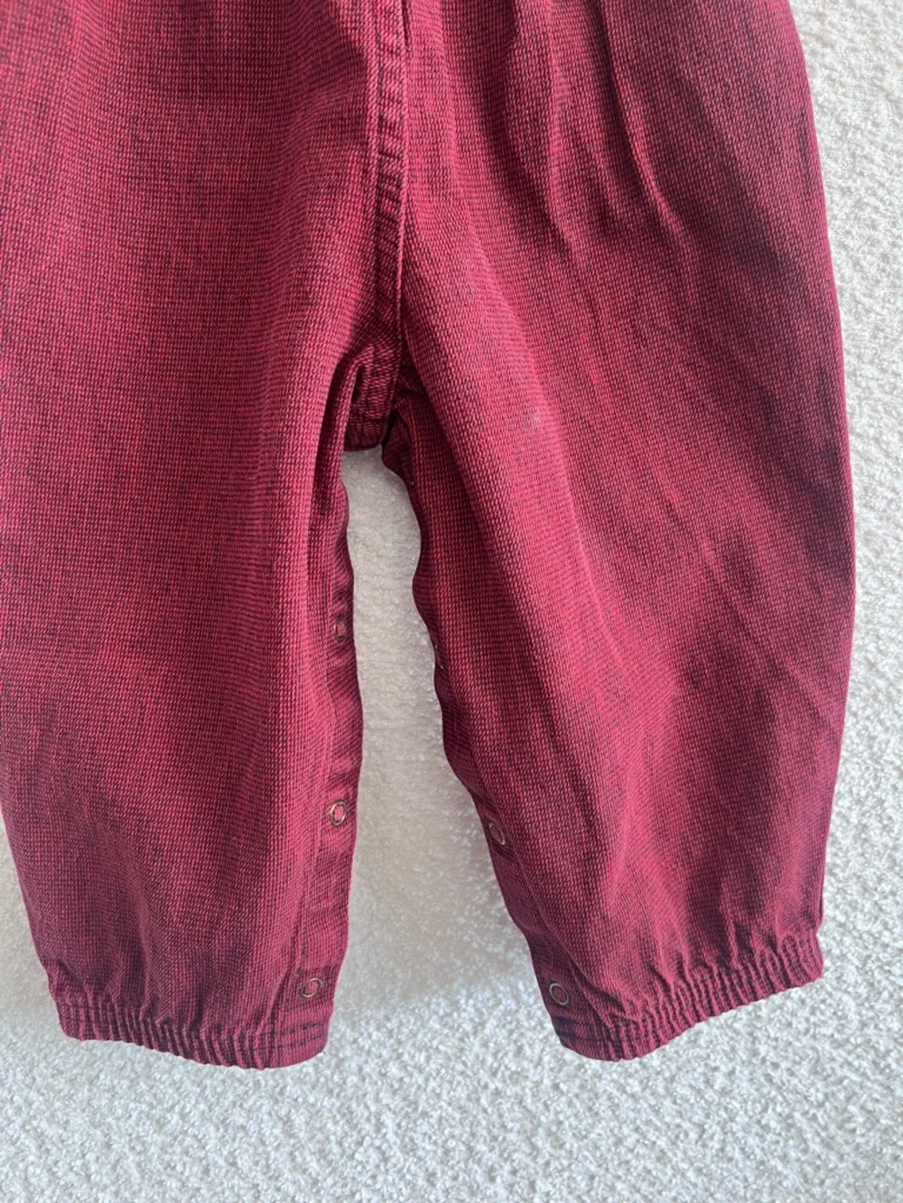 Osh Kosh B’Gosh Vintage‎ Retro Red Cotton Overalls Infant Size 24 Months